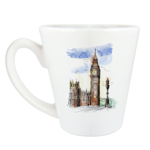 Чашка Латте Биг-Бен -Big Ben-Англия-Лондон