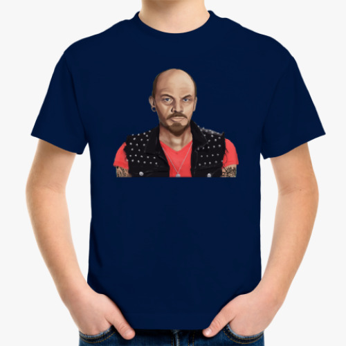 Детская футболка Ленин хиппи