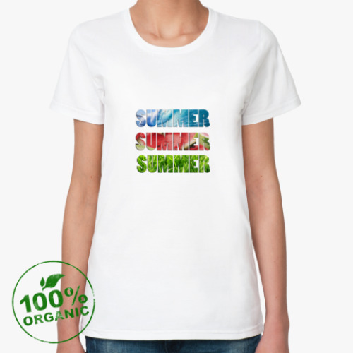 Женская футболка из органик-хлопка It's summertime