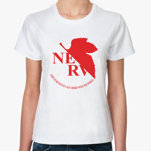 Классическая футболка Евангелион / Evangelion - NERV Logo