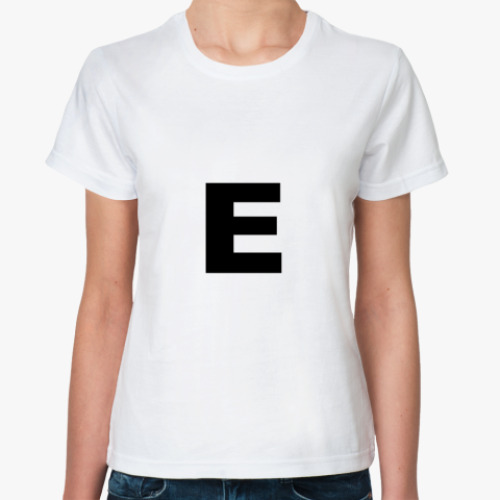 Классическая футболка Буква E