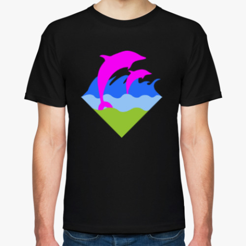 Футболка Pink dolphin