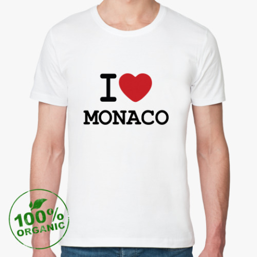 Футболка из органик-хлопка   I Love Monaco