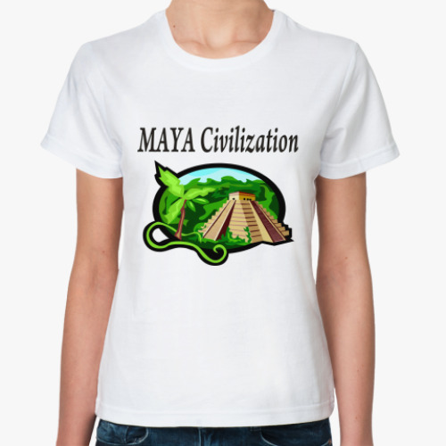 Классическая футболка Цивилизация Майя