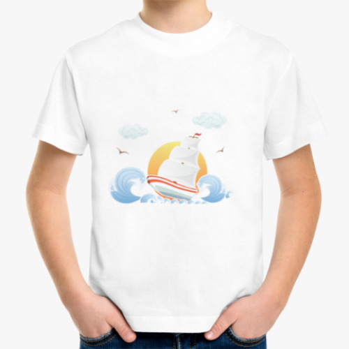 Детская футболка Корабль мечты