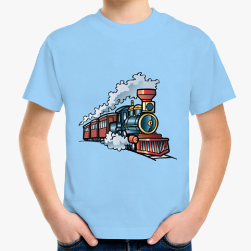 Детская футболка Старинный паровоз