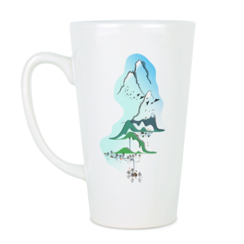Чашка Латте горы