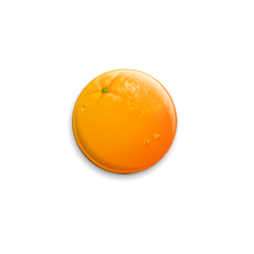 Значок 25мм Апельсин