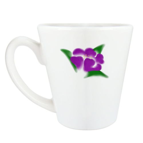 Чашка Латте 'Тропический цветок'