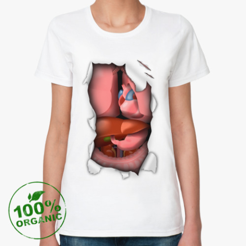Женская футболка из органик-хлопка Органы