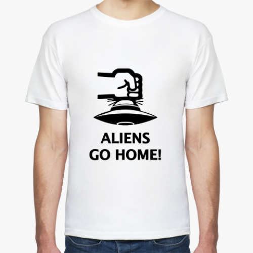 Футболка  Aliens Go Home!