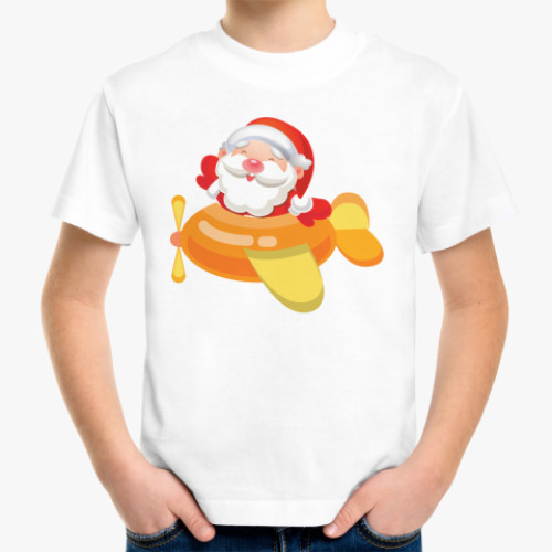 Детская футболка Дед Мороз к нам мчится
