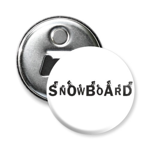Магнит-открывашка Snowboard