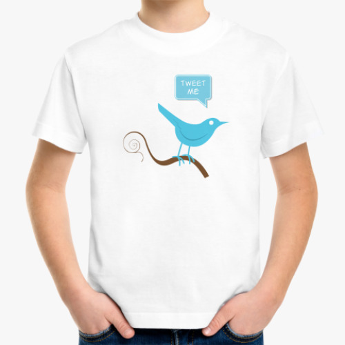 Детская футболка 'Tweet Me'