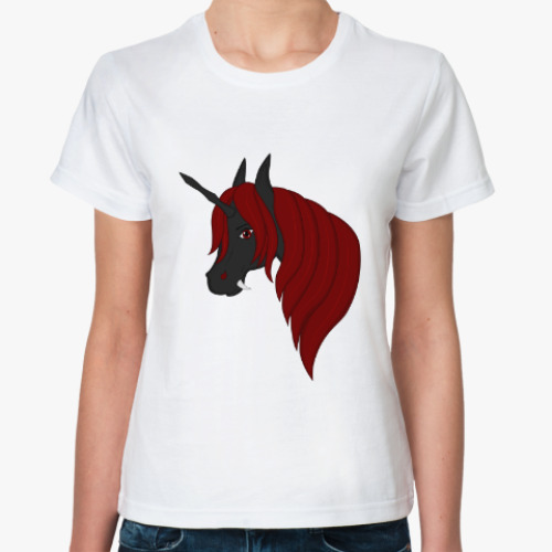Классическая футболка Dark unicorn/Темный единорог