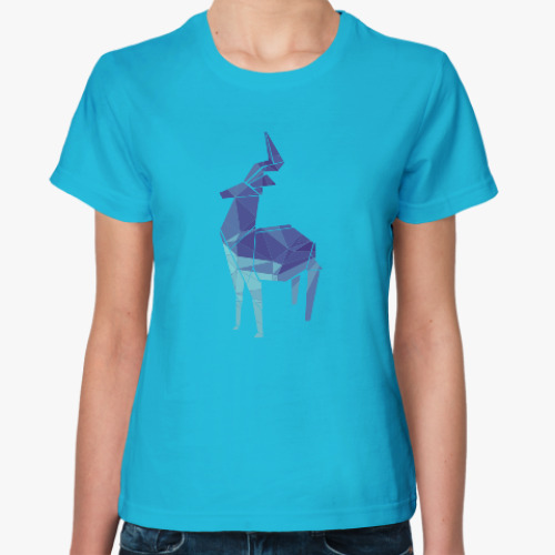 Женская футболка Геометрический олень