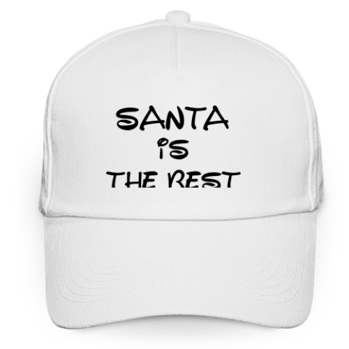 Кепка бейсболка Надпись Santa is the best