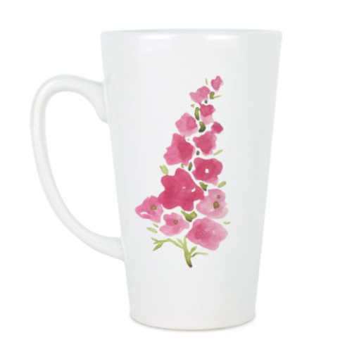 Чашка Латте цветочный аромат лета