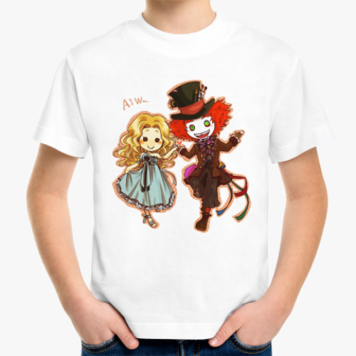 Детская футболка Алиса и Шляпник