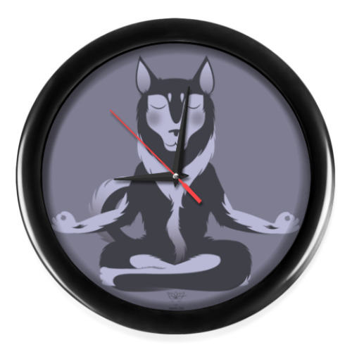Настенные часы Animal Zen: H is for Husky