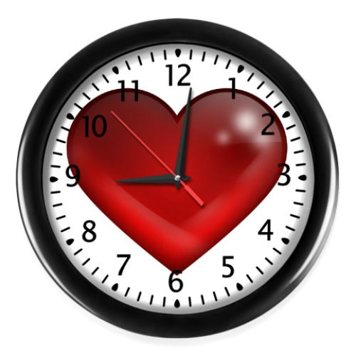 Настенные часы Большое сердце