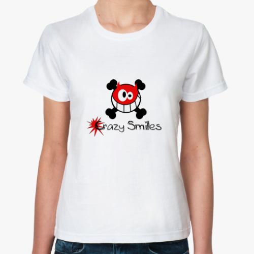 Классическая футболка CRAZY SMILES