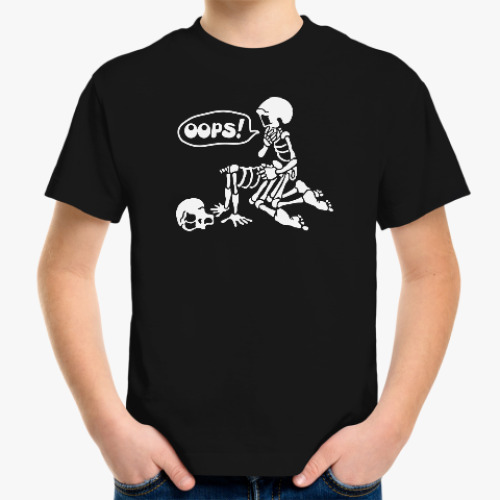 Детская футболка Парочка скелетов
