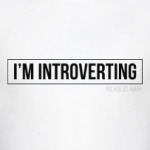 I'm introverting. Please go away
