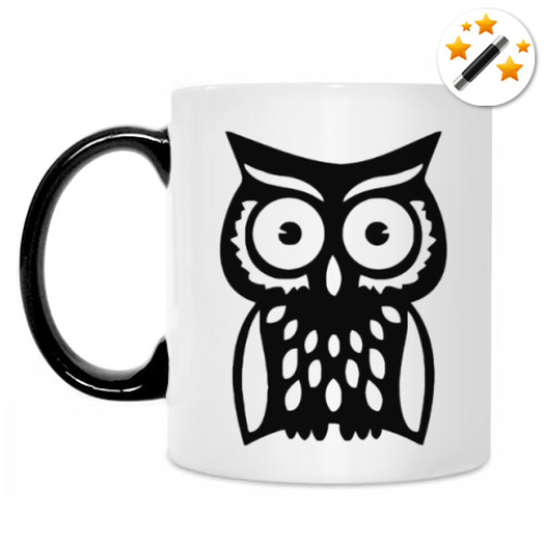 Кружка-хамелеон Совы. Совушки. Owl. Owls.