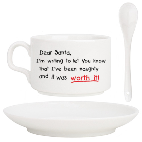 Кофейный набор Dear Santa, I've been naughty