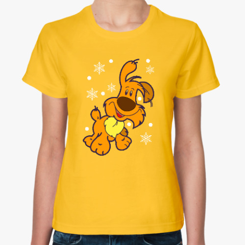 Женская футболка Год желтой собаки