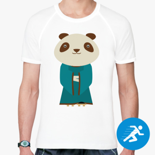 Спортивная футболка Панда в кимоно