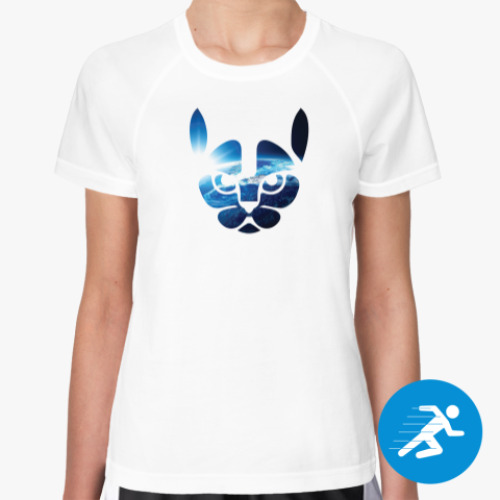 Женская спортивная футболка Кот-Сфинкс