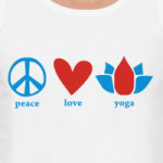  'Peace, love, yoga'