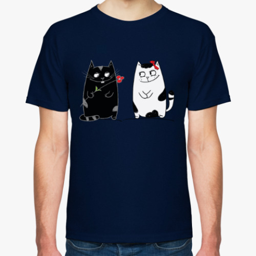 Футболка кот и кошка