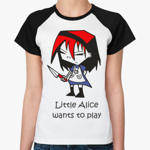 Женская футболка реглан Alice