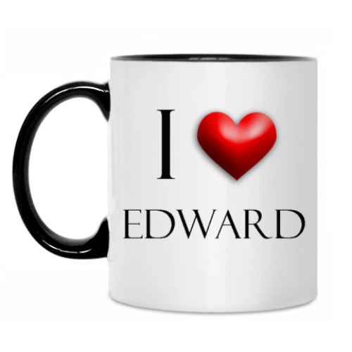 Кружка 'Я люблю Эдварда'