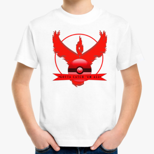 Детская футболка Pokemon GO/Покемон ГО/Valor child