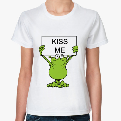 Классическая футболка Kiss me