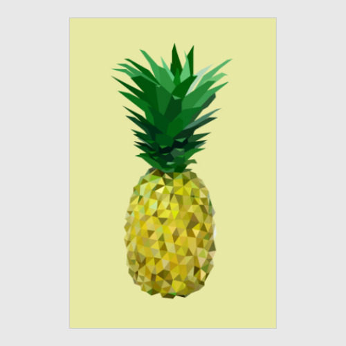 Постер Геометрический ананас
