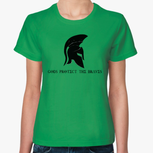Женская футболка Gods protect the braves
