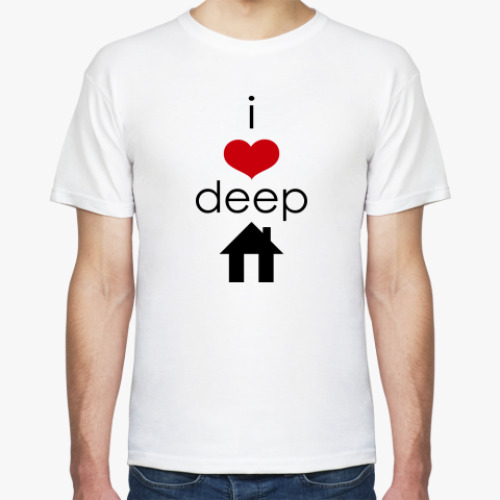 Футболка I Love deep house