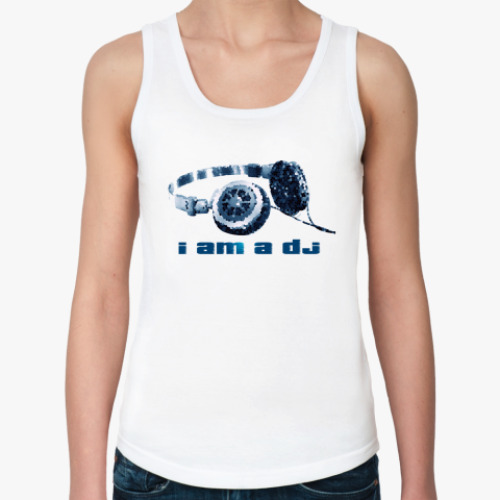 Женская майка I am a DJ