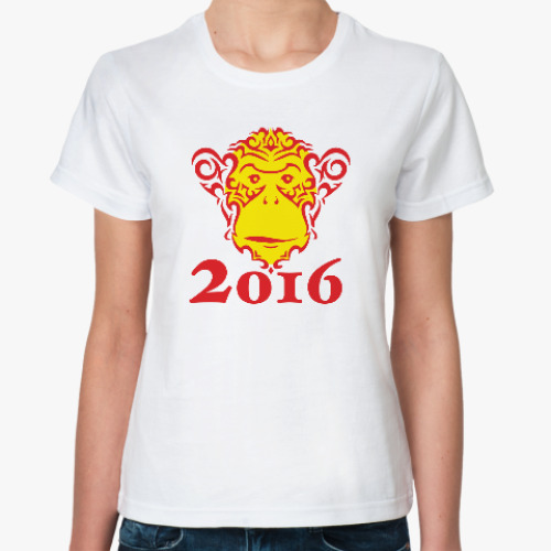Классическая футболка Год обезьяны 2016
