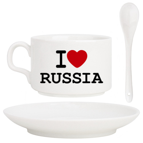 Кофейный набор I Love Russia