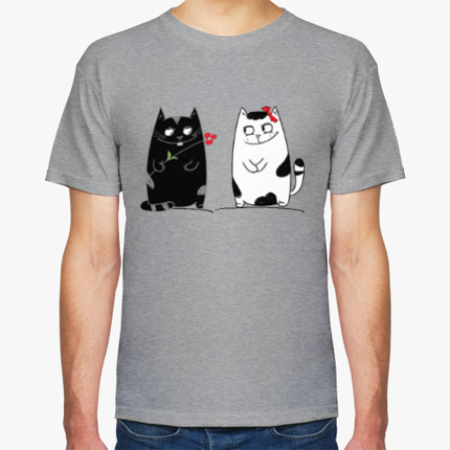 Футболка кот и кошка