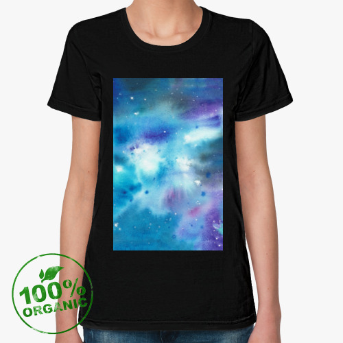 Женская футболка из органик-хлопка Космос
