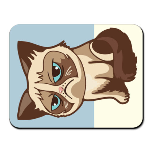 Коврик для мыши Угрюмый кот Тард - Grumpy Cat
