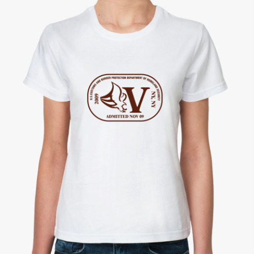 Классическая футболка   Печать V