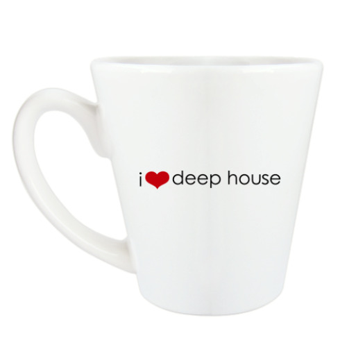 Чашка Латте I Love deep house